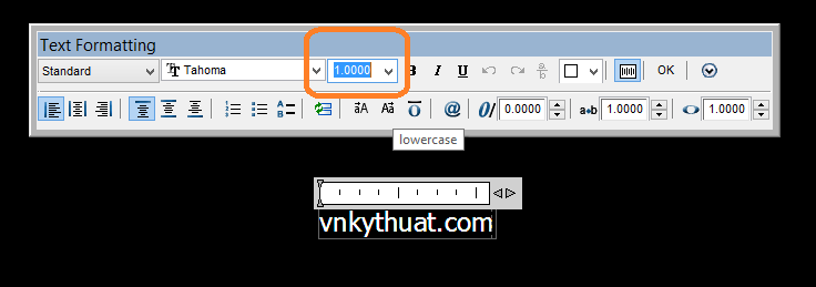 Chỉnh sửa kích thước text trong autocad - Vnkythuat.com