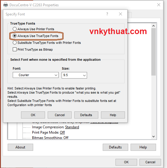 In bị mất chữ ư và ơ trong Word Excell và PowerPoint - Vnkythuat.com