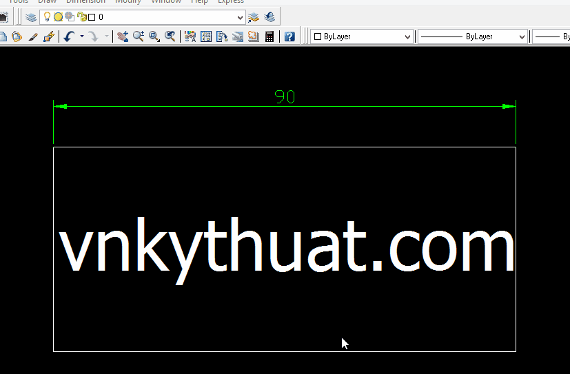 Sửa kích thước dim trong cad - Vnkythuat.com